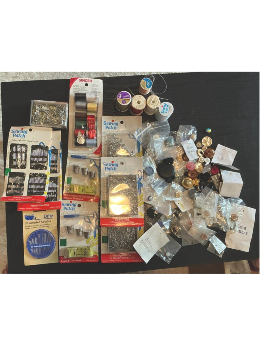 Sewing Craft Misc,Sequins, Buttons & More New & Used~Vintage Sewing Supply